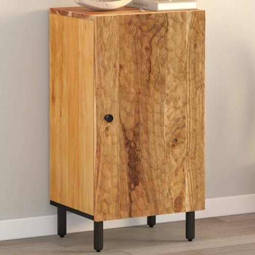 Iiaky Beistellschrank Wohnzimmer Schrank Sideboard Wohnzimmer Beistellschrank 40x33x75 cm Massivholz Akazie - 356879