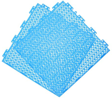Toddmomy 2pcs Swimming Pool Drain Mat Modular Interlocking Floor Tile Mats for above Ground Pool Deck Use As and