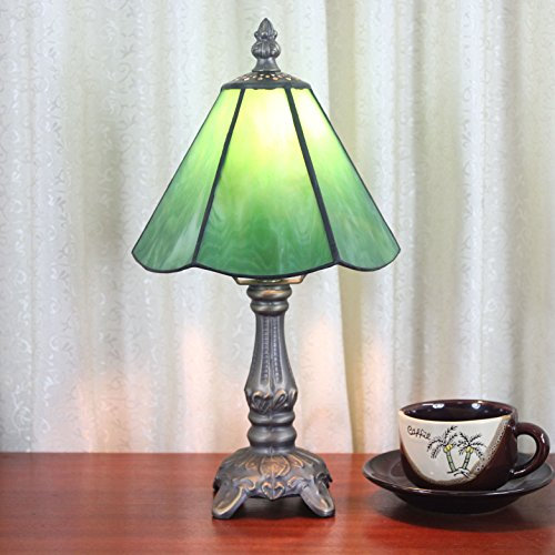 Faucet 6 inch Green Simple Pastoral Minimalist Tiffany Table Lamp Bedside Lamp Desk Lamp Living Room water-tap