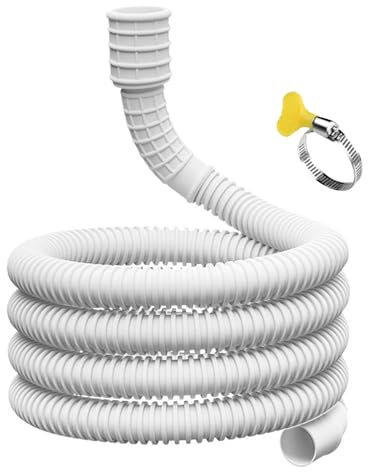 Dehumidifier Drainage Hose, Portable AC Flexible Tube, Air Conditioner Drain Pipeline, Customizable Length/Cuttable Rubber Adapter, Leak-Proof Design, 5/6 Meters for Air Management Systems