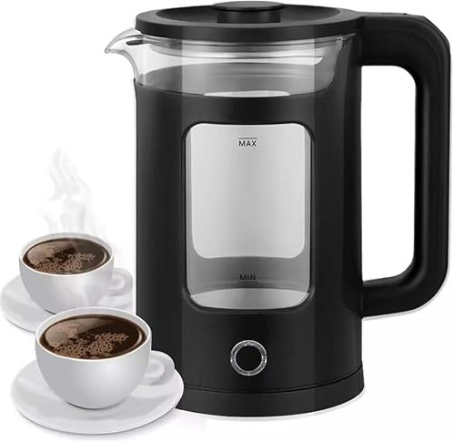Blendra 2L Electric Kettles - Smart Kettle with Keep Warm, Auto Shut-Off & Boil-Dry Protection, Fast Heating For Coffee, Tea, & More(Black)