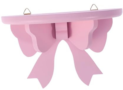 Didiseaon scaffale per farfalle Decorazione murale mensole da parete rosa mensole da parete camera da letto casa mensola galleggiante scaffale dell'album portasapone da bagno di legno