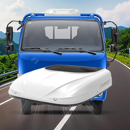 12V/24V DC Rooftop Air Conditioner for Campervan, 1800-2000W Powerful Cooling, 360°Airflow Fast 8-Min Cooling,High Efficiency RV Rooftop AC Unit for Minivans, Camper, RV BUS (White, 12v)