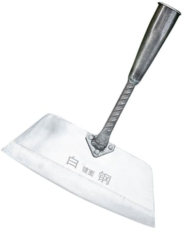 Angoily Pelle de Jardin à Main en Acier Manganèse 26 CM Outil Robuste pour Désherbage et Ameublissement du Sol Pelle Plate Multifonction pour Jardinage Terrassement et Entretien