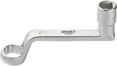 HAZET Sturz-Einstellung Spezialwerkzeug 2710-21, SW 21 mm | Antrieb 1/2 Zoll (12,5 mm) Vierkant hohl, Abtrieb Außenprofil Doppelsechskant, SW 21 mm, 219 g, Spezialwerkzeug ermöglicht:
