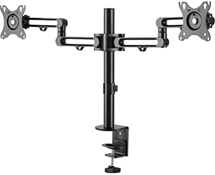 StarTech.com ARMDUAL3 Doppel Monitorarm zur Tischmontage (Gelenkarme für bis zu 32-Zoll-VESA Bildschirme, Monitorhalterung)