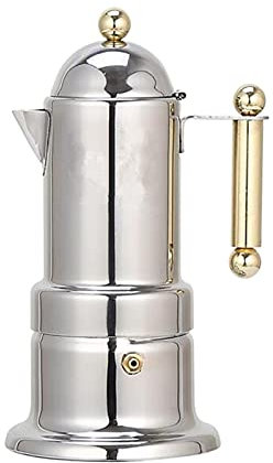 meowko Moka Induction Macchina per caffè Espresso Italiana con Piano Cottura Caffettiera Macchina per caffè Espresso in Acciaio Inossidabile Macchina per caffè Italiana