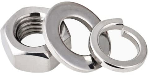 Sechskantmutter, Unterlegscheibe, elastische Unterlegscheibe M1.6M2M2.5M3M4M5M6M8M10M12-M30 Edelstahl 304 Schraubkappenkombination,M30 (1Satz)