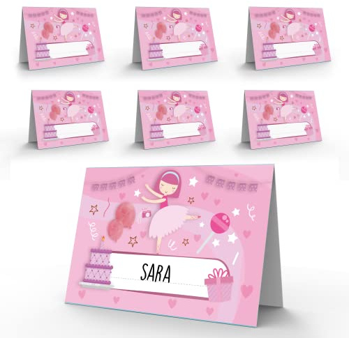 Segnaposto Compleanno Bambina Originale – 40 Segna Posto Ballerina Tavolo Elegante per Eventi – Segnaposti Decorazioni Cerimonia – Segnaposto Feste da Tavola Originali