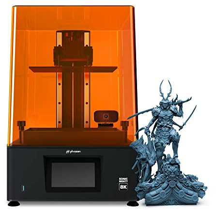 Phrozen Sonic Mighty 8K Resin 3D Drucker | 10,1 Zoll 8K Mono-LCD Bildschirm mit 28 µm Auflösung | Druckgröße 218x123x235mm | 3D Printer geeignet für Profi