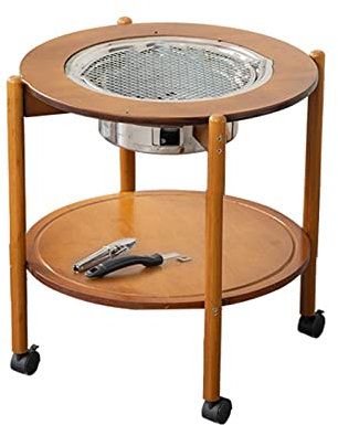 table barbecue Table de Barbecue de balcon Mobile d'intérieur Table de Barbecue de charbon de bois d'extérieur Table de Barbecue thé dans la cheminée ensemble complet de ménage À l'intérieur et à l'ex
