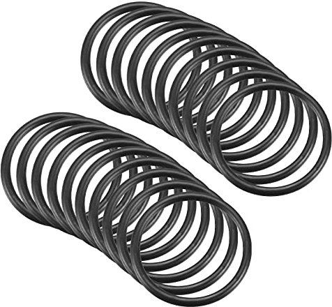 QUARKZMAN Nitrile Gomma O-Ring 24mm x 20mm x 2mm Guarnizioni di Tenuta Anelli Rubinetti Rotondo Guarnizione Rondella per Rubinetto Idraulica Riparazione Sigillatura Connessione, 20 Pezzi
