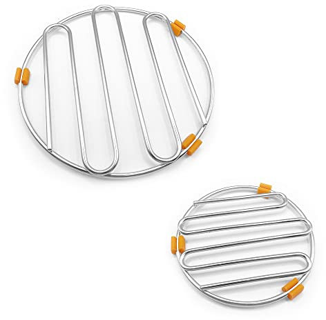 CLVPAI Rejilla para Enfriar-Rejilla de Vapor,Enfriador de Pasteles,Rejilla para un enfriamiento Uniforme y rápido Enfriador de Pasteles (Acero Inoxidable Redondo)