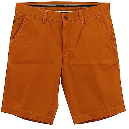 EUREX By Brax, Burt 373, Herren Kurze Jeans Shorts Bermudas Gabardine Stretch Terracotta D 26 W 38