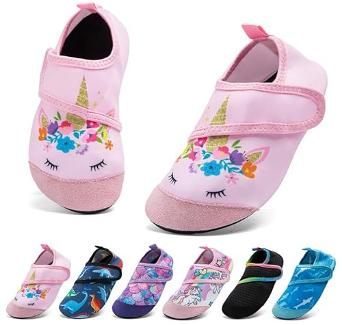 Water Shoes for Kids Girls Boys Swim Shoes Quick Dry Non-Slip Water Skin Barefoot Sports Shoes Toddler Beach Shoes Aqua Socks for Outdoor