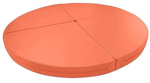 Pole Crash Mat Pad 4 verdickt, runde faltbare tragbare Pole Dance Matte 3ft 3,6ft 4ft 4,6ft 5ft 5,2ft Durchmesser, Absturzsicherungspolsterung für Tanzstange