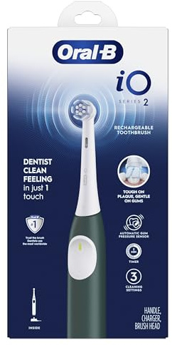 ORAL-B IO SERIES 2 RECHARGEABLE TOOTHBRUSH, DARK GREEN 1 COUNT