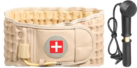 Oramuon Cinturón de Descompresión Lumbar para Aliviar el Dolor de la Espalda Baja, Cinturón de Descompresión Espinal para Hombres y Mujeres, Cinturón de Apoyo Dorsal Inflable para la Ciática