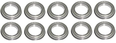 Flanschlager F6803 ZZ 17x26x5 mm Rillenkugellager 10 Stück - rcbay
