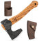 BeaverCraft Ascia da bushcraft Ascia per intaglio del legno AX6 Asce da campeggio forgiate a mano e accette Ascia per spaccare il legno Ascia da foresta per tagliare la legna, asce da giardinaggio