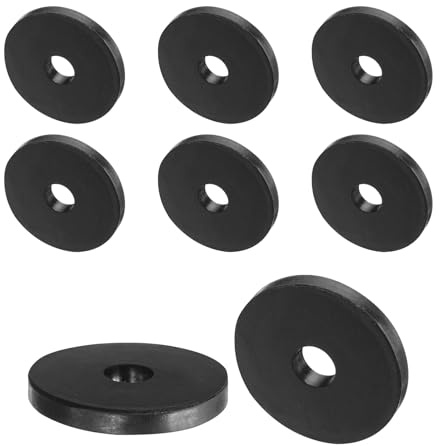 QUARKZMAN 8pz Distanziali Gomma 40mm OD, 10mm ID, 5mm Altezza Distanziatore Rotondo Antivibrazioni Boccola Anelli Tenuta Rondelle Spessa per Accessori Auto Domestici