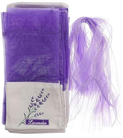 Lavendel-Säckchen, Kleiderschrank- und Schubladen-Lufterfrischer, Premium, getrocknete Lavendelblüten, langanhaltender Duft