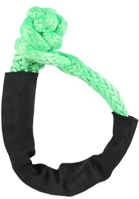 Grillete Blando 2 piezas de 12 hebras de UHMWPE con nudo de anclaje de parachoques suave for vehículos todoterreno 4x4 ATV UTV Grillete Soft(Green 2pcs)