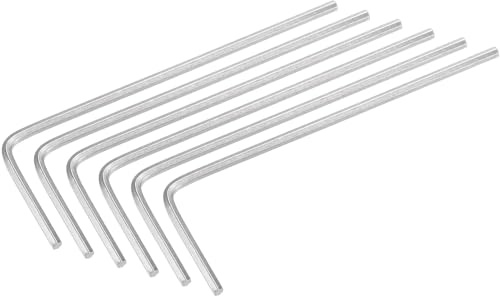 TOP-VIGOR 6Pcs 1.3mm Hex Key Wrench, Metric CR-V L Shaped Allen Key Imperial Hexagon Head Spanner Tool for Repairing, Installation