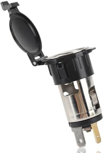 12 V 120 W encendedor de cigarrillos enchufe enchufe parte encendedor de cigarrillos hembra adaptador divisor impermeable DC 12 V-24 V para motocicleta marina, coche, barco, tractor, cortacésped