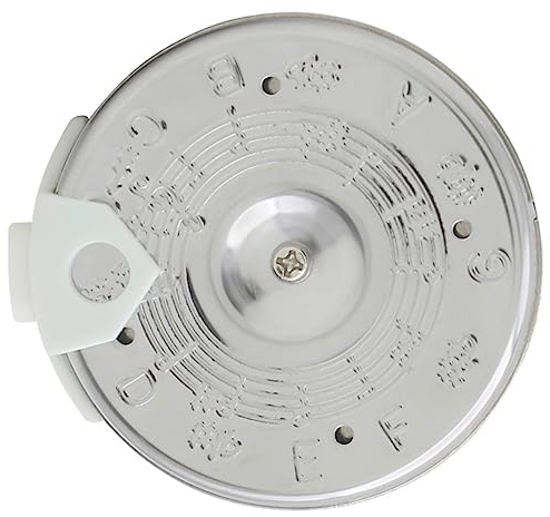BESTonZON 13-loch Stimmpfeife Abs Eisen Rundes Stimminstrument Mit 13-ton Wahlschalter Für Musiker Mundgeblasen Musikinstrumenten Tuning Zubehör Tonhöhenabstimmung Für Mandoline Banjo Bass Sänger