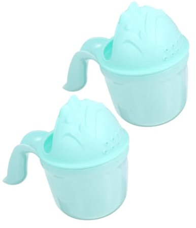 CIMAXIC 2stücke Bad Tasse Bade Spülbecher Shampoo Tasse Bad Ausgießer Badespülbecher Material Badezubehör