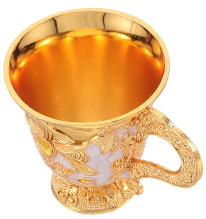 Alipis Copa Elegante Medieval Cáliz Vintage De Banquete Aleación De Zinc Multifuncional Para Té y Licor