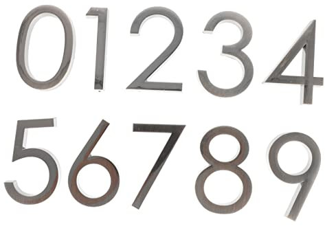 jojofuny 20pezzi Numeri Adesivi Per Insegne Di Casa e Cassetta Postale Numeri Inossidabile Facili Da Applicare Su Superfici Lisce e Pulite Per Indirizzi Di Case Appartamenti e Uffici
