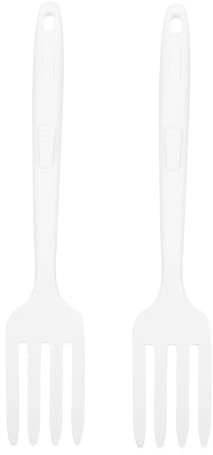LAPYAPPE 2piezas Tenedores De Cocina De Silicona Para Pasta y Fideos Utensilios Reutilizables De Mango Para Mezclar y Alimentos La Cocina