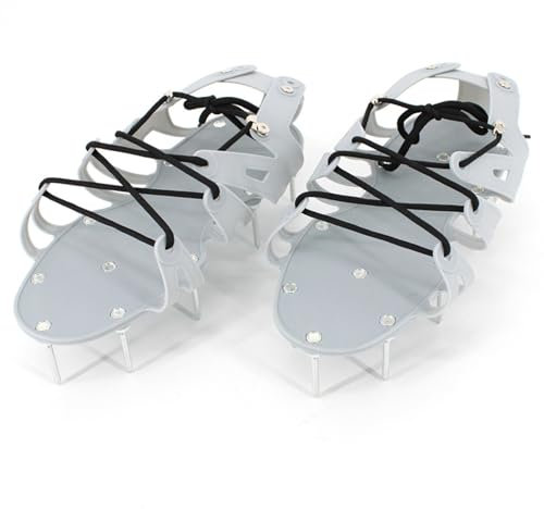 osiuujkw Zapatos de clavos de estilo rodeado, PP resistente, agarre fuerte, fácil penetración en el suelo, buena durabilidad, zapatos de clavos autonivelantes
