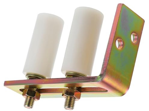 jojofuny Roulettes Pour Porte Coulissante Nylon Guide De Portail Réglable De Roulettes Pour Portail Coulissant Support De Poteau Arrière
