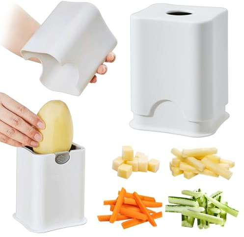 Upgrade Manual potato fry cutter for french fries potatoes slicer,Handheld potato press dicer, kitchen gadgets