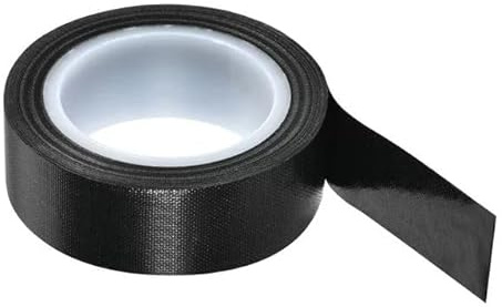 Pchnfei 1Roll Black 0.13mmx10m Black PTFE Teflon Tape Nonstick Tape 500℉ High-Temp Fiberglass Adhesive Tape High Temperature Tape