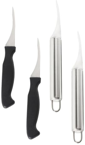 Gatuida 4pezzi Sbucciatori per Gamberetti in Acciaio Inossidabile da Strumenti per Pulizia di Lenza per Gamberetti per Uso Domestico e Ristorante
