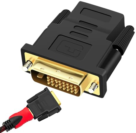 Adaptador convertidor de vídeo DP a DVI: cable de visualización de alta definición para monitores de PC, portátiles, ordenadores de sobremesa y televisores de alta definición | Conector digital