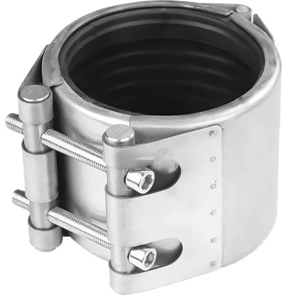 Gurtt DN40 Connection Pipe Clamp Stainless Steel Pipeline Water Pipe Clamp for Plastic and Metal Pipes(46mm-51mm)