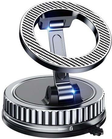 Chiclish Car Phone Holder for Magsafe [2026 89+LBS Suction & 3700gf Magnetic] 360° Adjustable Cell Phone Mount, Phone Holders for Your Car Accessories Kit for iPhone 17-12 Series & All Speakerphones