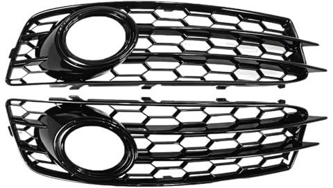 Front- & Kühlergrille Nieren Kühlergrill Passend für Audi A3 8P S-Line 2009–2012, Nebelscheinwerfer-Kühlergrill mit Wabennetz, 1 Paar, Nebelscheinwerfer-Renngrillabdeckung