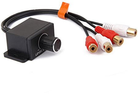 1 piece RCA Regolatore 'amplificatore Del Telecomando Per Auto Cavo a Manopola Dei Bassi Per Il Controllo Del Volume 'amplificator
