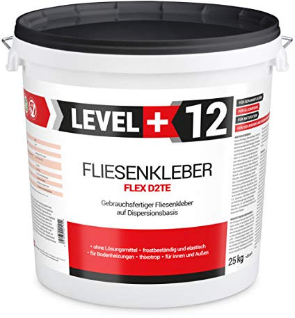 25 kg Fertig Fliesenkleber Steinkleber Flexmörtel Weiß Innen Außen Dispersions-Kleber RM12