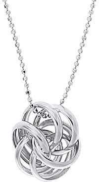Linea Italia Gioielli - Collana In Argento 925 con Pendente a Nodo dell'Amore - Made In Italy