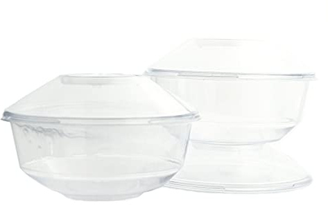 DUE ESSE S.N.C. DI SABATINI ALDO & C. PZ 50 MONOPORZIONE CC 200 PER MOUSSE SEMIFREDDI + COPERCHIO COPPETTA TRASPARENTE PER DOLCI GELATI YOGURT E DESSERT
