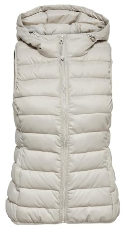 Only Chaleco para Mujer, Gris (Pumice Stone), M