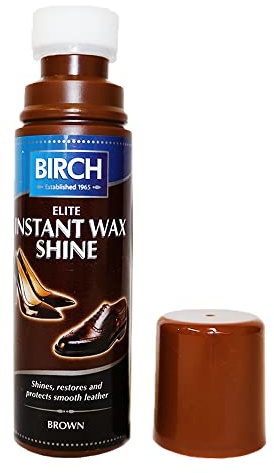 Birch Elite Instant Wax Shine Shoe Polish – Liquid & Paste for Smooth Leather, Waterproofing & Protection – Quick Shine for Work, Casual, Dress Shoes, Boots, Loafers & Oxfords – Professional Shoe Care