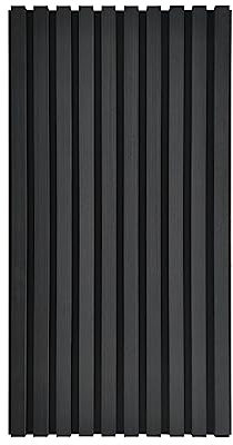 Home Deluxe - Akustikpaneel SONIC Black Oak - 1 Paneel – 0,32 m², ca. 80 x 40 cm, Holz/Polyester, auf- und nebeneinader platzierbar I Akustik Paneel Schallschutzpaneel Akustikplatten Wandpaneel